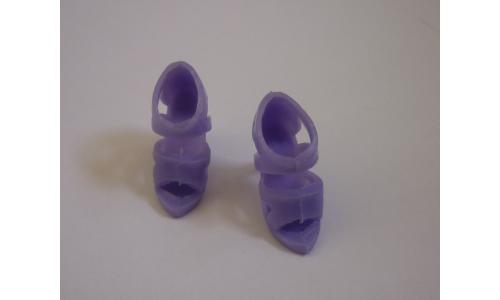 Susi Par Sandalias Lil�s com salto e tiras